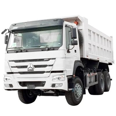 Caminhão de descarga de lixo Sino Howo 375HP Euro 3 Direção de segunda mão para transporte de engenharia