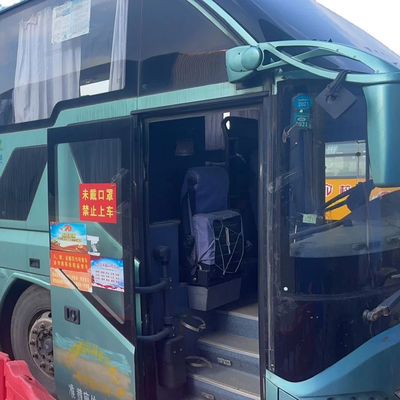 Ônibus de turismo de luxo de passageiros com direção LHD e interior espaçoso
