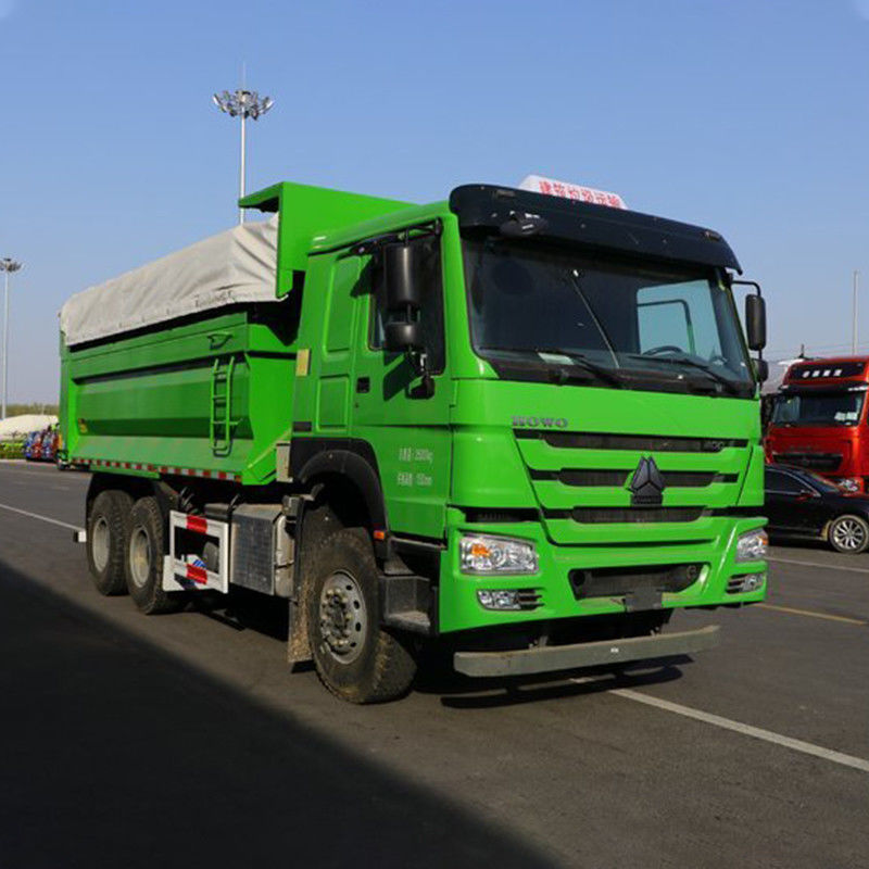 10 Wheelers Howo Dump Truck usado com chassi SINOTRUK e 2 números de mudança para trás