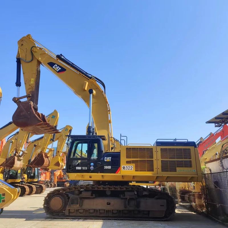 Excavadora japonesa usada CAT 390DL com outra bomba hidráulica e cilindro a preços acessíveis