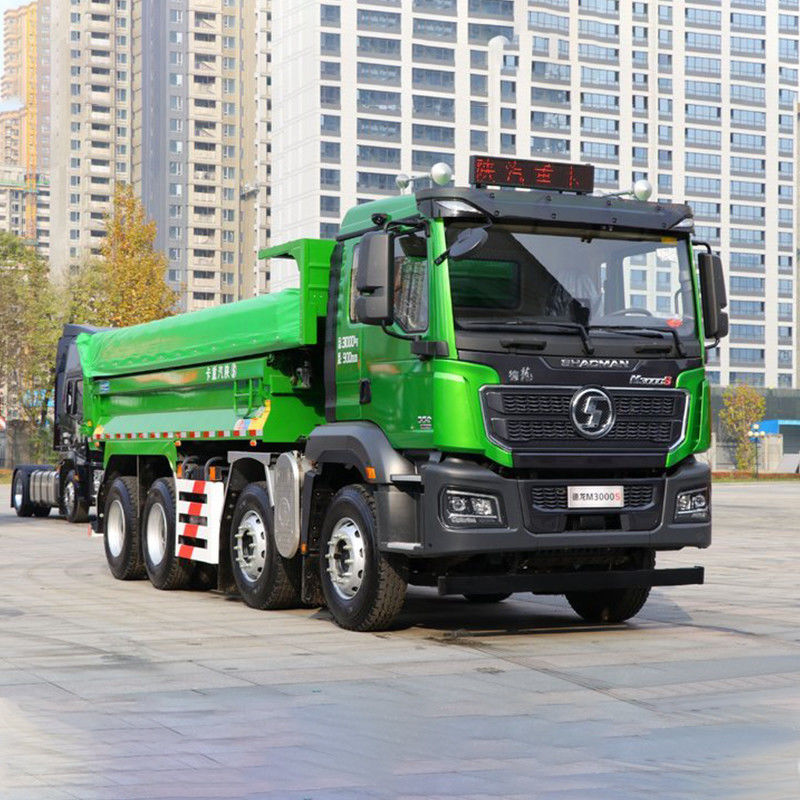 Shacman F3000 8x4 camião de descarga com rebento na Tanzânia Janela manual e dimensões L x W x H