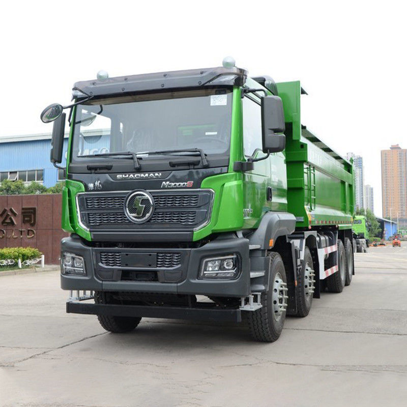 8x4 12 Wheel Shacman Dump Trucks Desempenho pesado para sua construção rodoviária