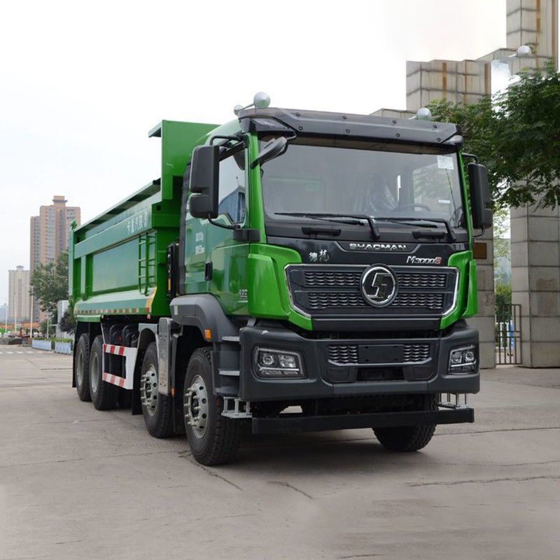 8x4 12 Wheel Shacman Dump Trucks Desempenho pesado para sua construção rodoviária