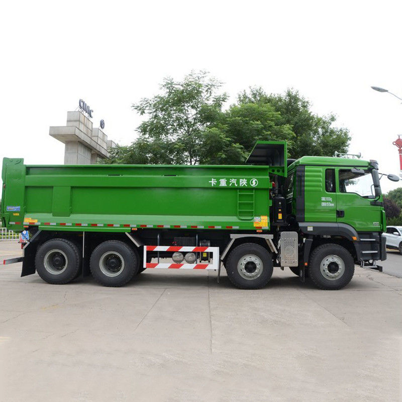 8x4 12 Wheel Shacman Dump Trucks Desempenho pesado para sua construção rodoviária