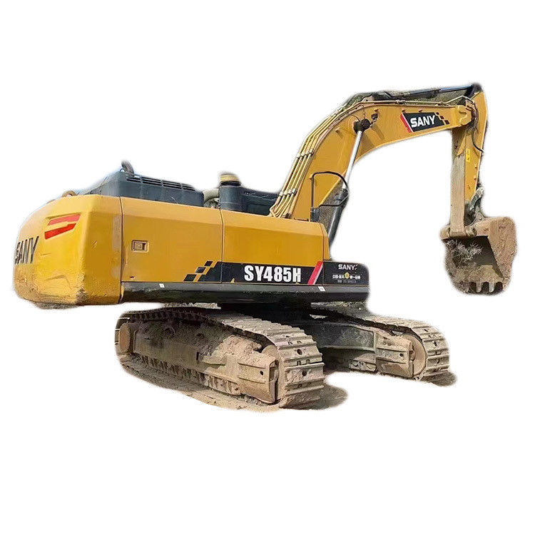 Excavadora Sany de 50 toneladas SY485 usada com capacidade de balde de 2,2-3,1 m3 e desempenho