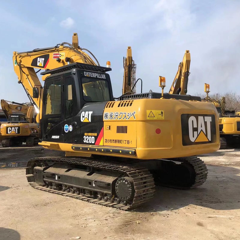 2001-4000 Horas de trabalho CAT 320D 20 toneladas Excavadora de rolagem hidráulica Em bom estado