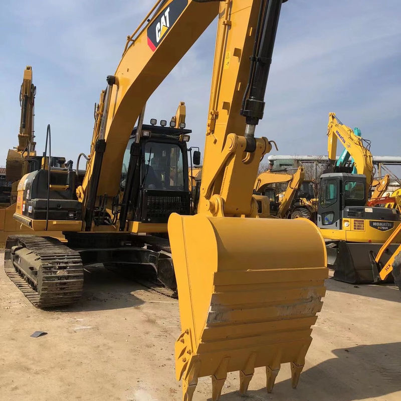 2001-4000 Horas de trabalho CAT 320D 20 toneladas Excavadora de rolagem hidráulica Em bom estado
