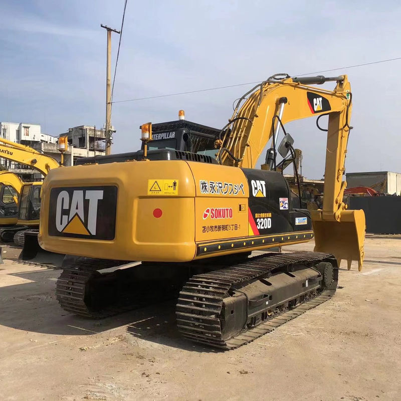 2001-4000 Horas de trabalho CAT 320D 20 toneladas Excavadora de rolagem hidráulica Em bom estado