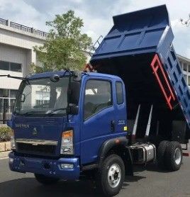 2 Passageiros Yunnei Motor Sinotruk HOMAN 4*2 Mini Tipper Dump Truck 8-12 Ton Light Truck