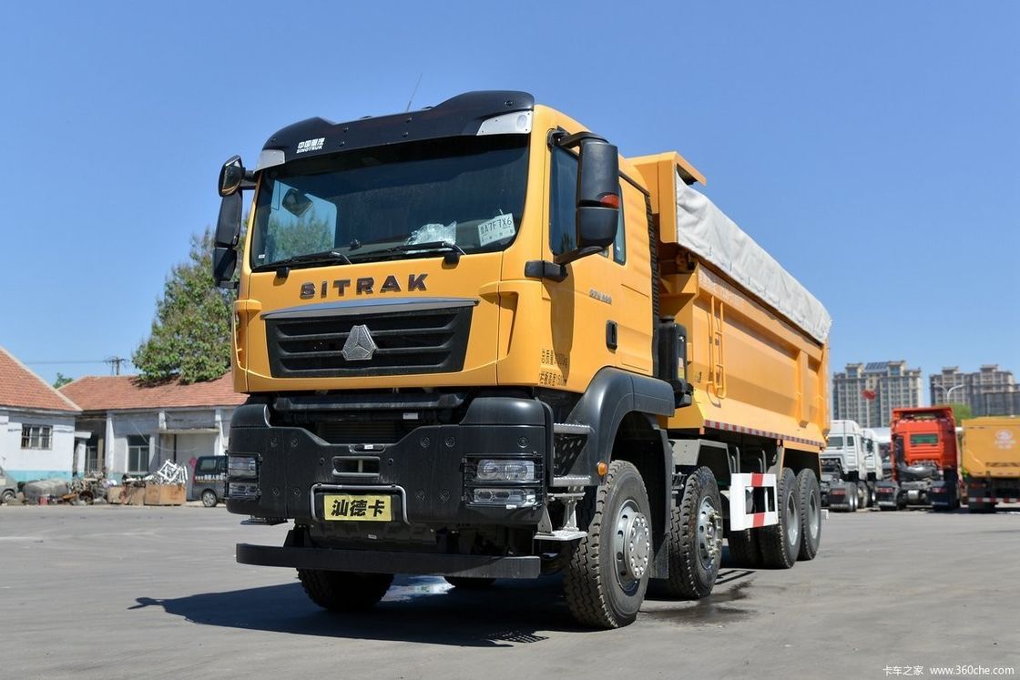 SINOTRUCK caixa de engrenagens camião de descarga usado 400ph8*4 para o pedido do cliente e conveniência