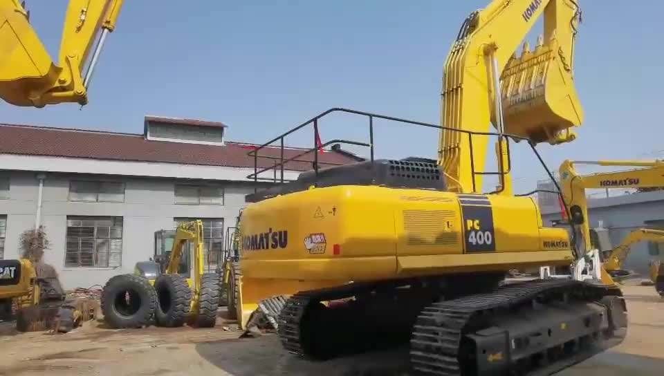Horário de trabalho reduzido Excavadora Komatsu PC400-7 de segunda mão com suporte técnico de vídeo