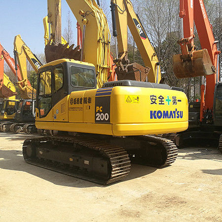 Balde 0.9CBM Komatsu Excavador usado PC 200 Pulso Equipamento pesado para trabalhos pesados