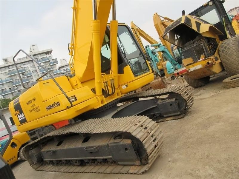 Balde 0.9CBM Komatsu Excavador usado PC 200 Pulso Equipamento pesado para trabalhos pesados