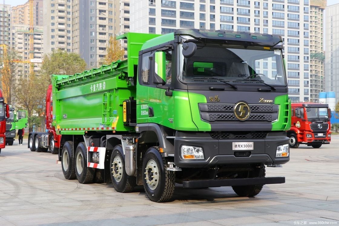 Euro 2 Padrão de emissões 10 Forward Shift Shacman Dump Truck 8X4 12 Wheeler 30 toneladas