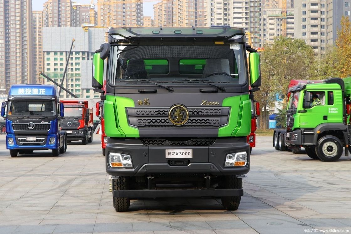 Euro 2 Padrão de emissões 10 Forward Shift Shacman Dump Truck 8X4 12 Wheeler 30 toneladas