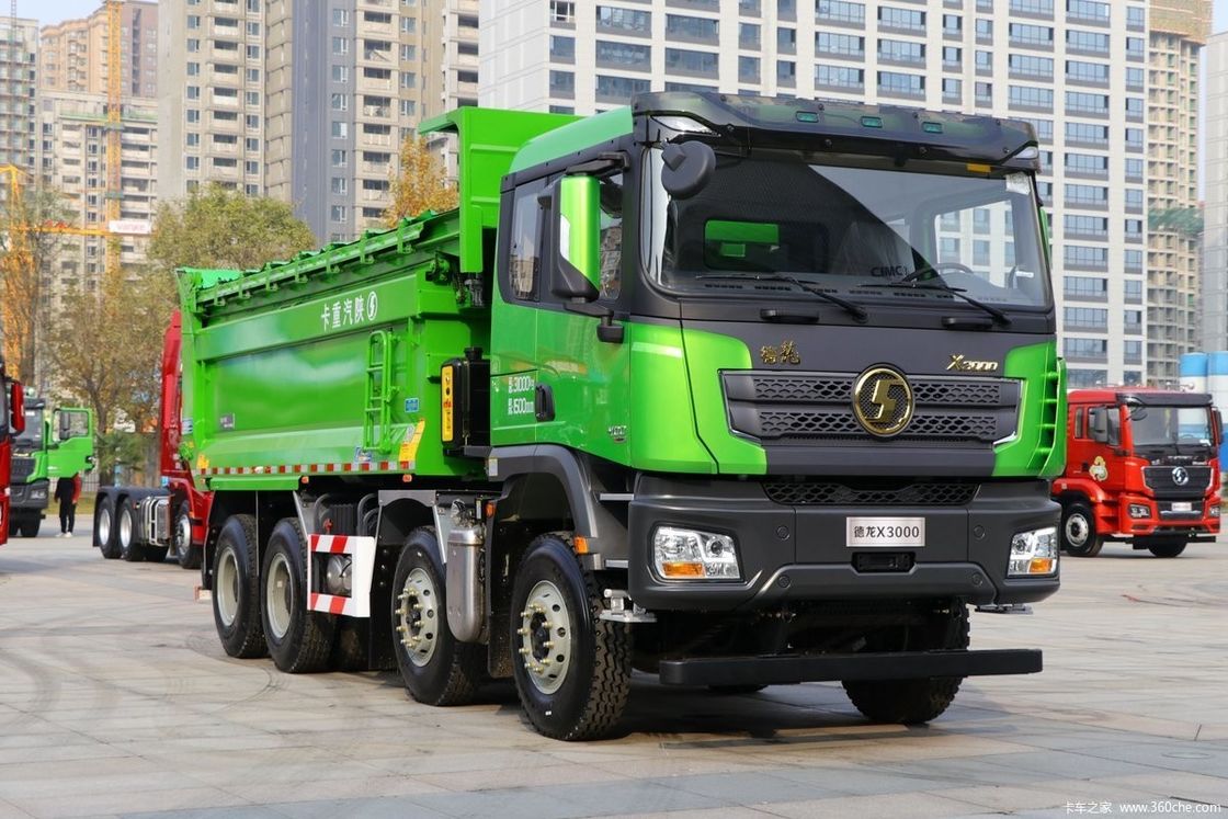 Euro 2 Padrão de emissões 10 Forward Shift Shacman Dump Truck 8X4 12 Wheeler 30 toneladas