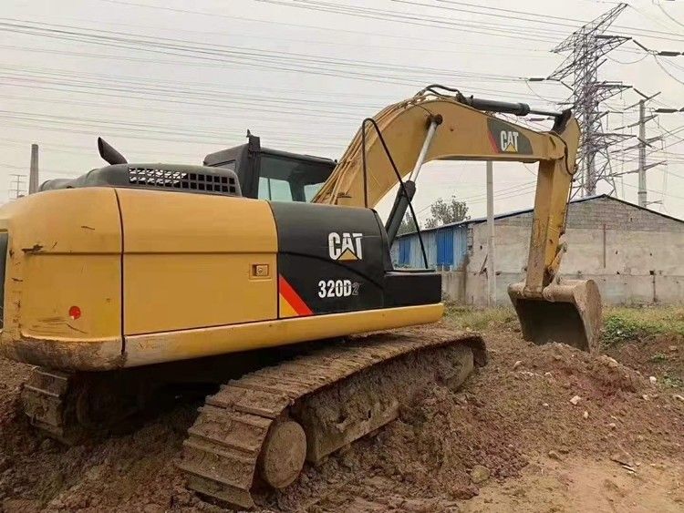 Kawasaki cilindro hidráulico usado Cat 320D Crawler Excavator com 1.1m3 Capacidade de balde