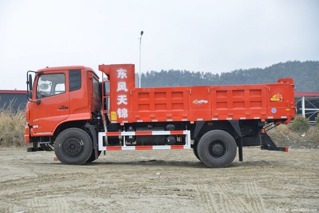 240 HP Dongfeng Dump Truck 4x2 Direção à esquerda 2 passageiros Perfeito para construção