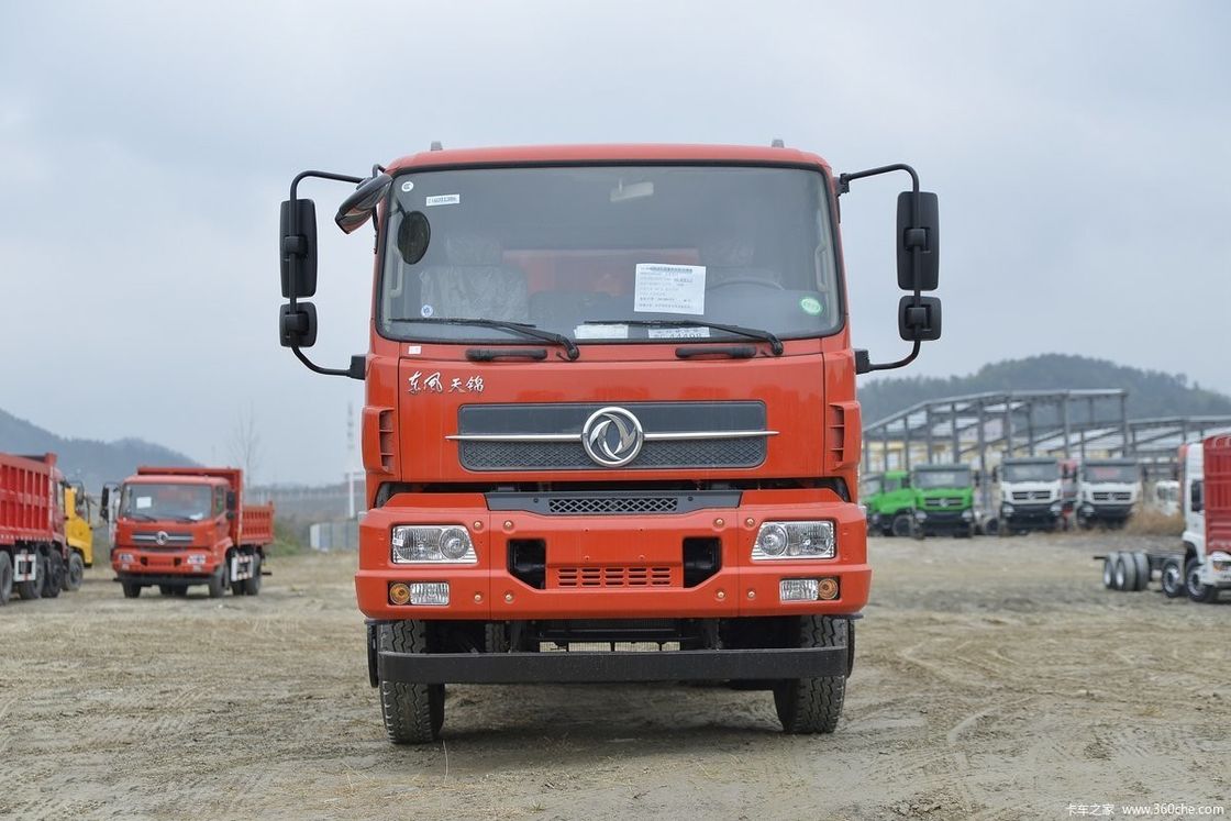 240 HP Dongfeng Dump Truck 4x2 Direção à esquerda 2 passageiros Perfeito para construção