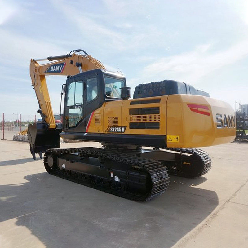 SANY SY245H 24 toneladas usado Excavator Crawler na fábrica de fabricação com cor amarela