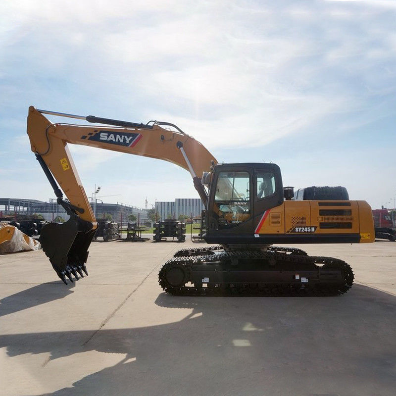 SANY SY245H 24 toneladas usado Excavator Crawler na fábrica de fabricação com cor amarela