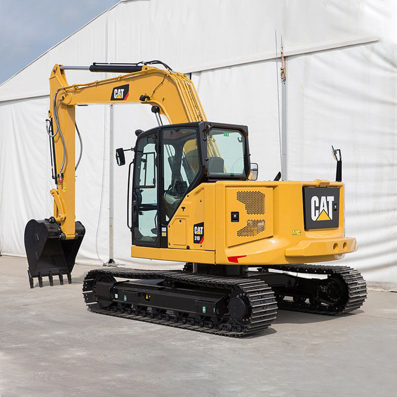 Caterpillar 310 Mini Excavadora Hidráulica de Rodagem com Grampos de Log e Bomba Hidráulica Eaton