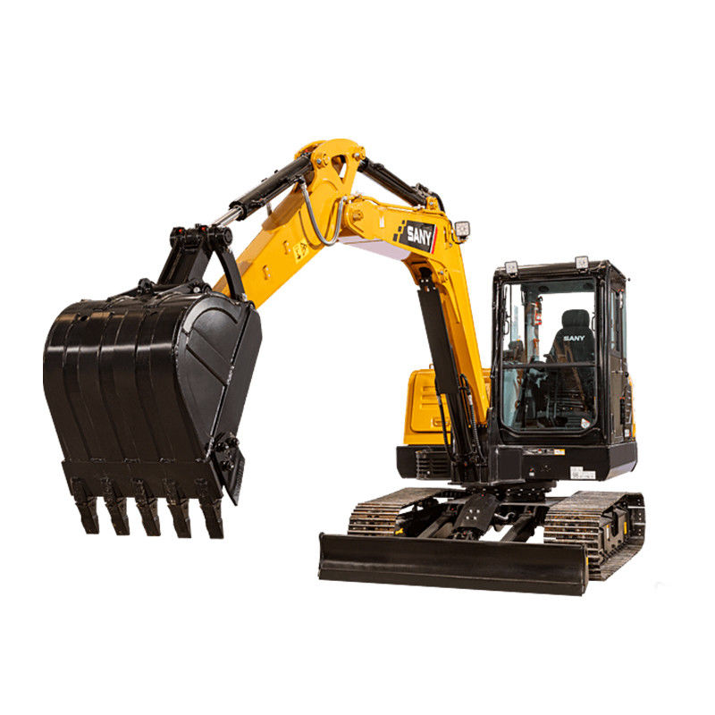 Excavadora usada SANY SY55C de 5,5 toneladas com poucas horas de trabalho 0-2000 e ano 2016-2020