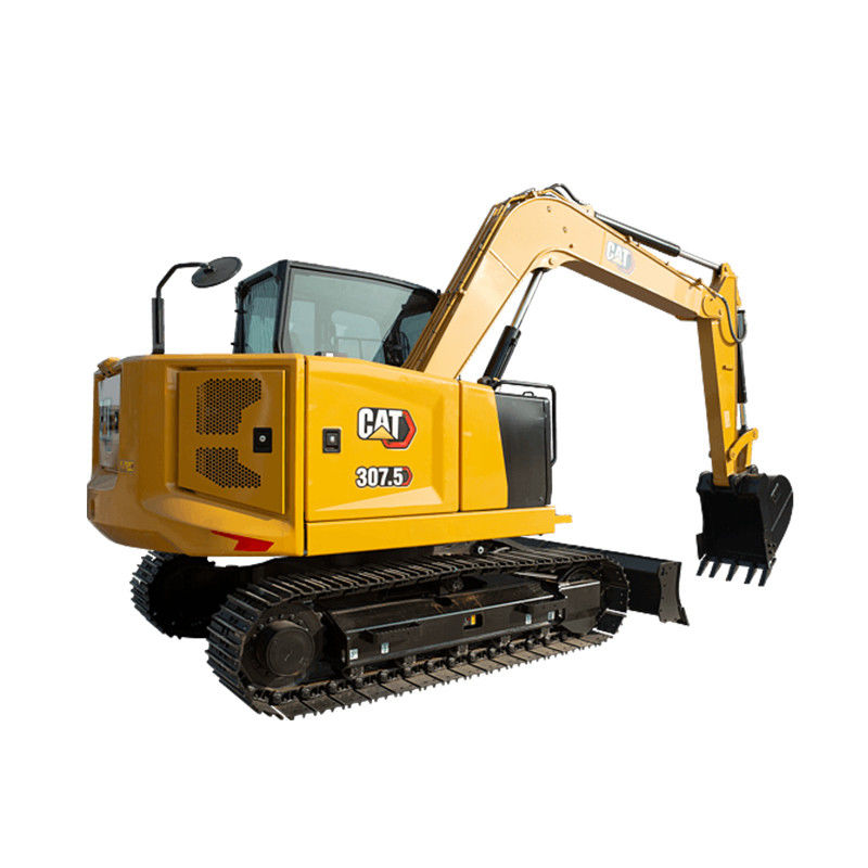 2019 amarelo usado Caterpillar CAT307.5 Mini hidráulico 7.5 toneladas escavadeira para o desempenho