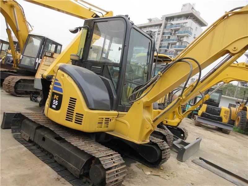 Cor original Em bom estado Komatsu PC55 Mini Track Excavador de Lagosta Usado