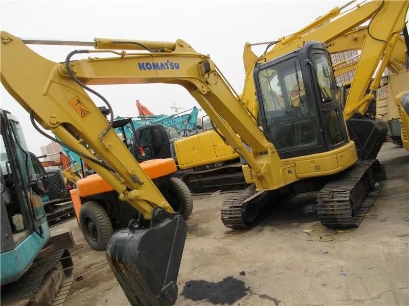Cor original Em bom estado Komatsu PC55 Mini Track Excavador de Lagosta Usado