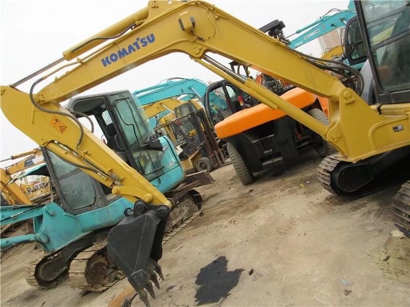 Cor original Em bom estado Komatsu PC55 Mini Track Excavador de Lagosta Usado