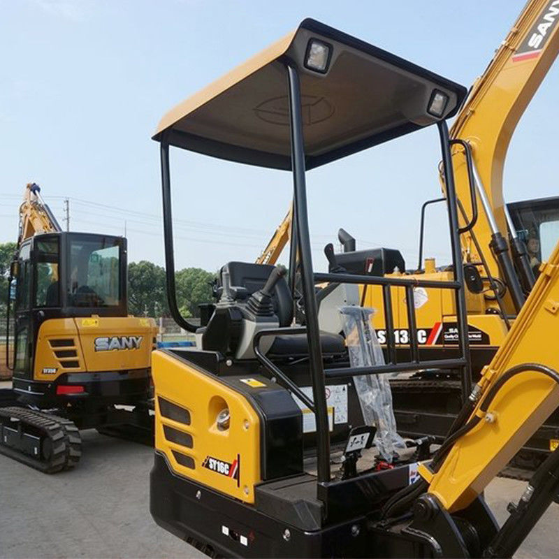 Excavadora mini SY16C de 1850 kg e 1 tonelada com motor Yanmar e ponto de venda único