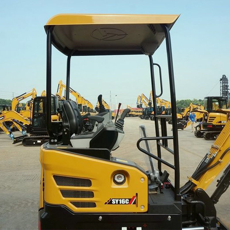 Excavadora mini SY16C de 1850 kg e 1 tonelada com motor Yanmar e ponto de venda único