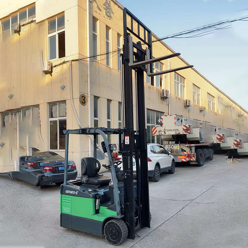 Toyota usada 1 tonelada em empilhadeira elétrica 48V comprimento do garfo 1070 armazenamento de material de manuseio