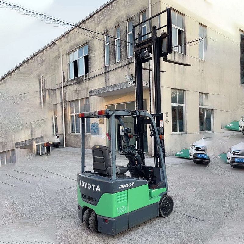 Toyota usada 1 tonelada em empilhadeira elétrica 48V comprimento do garfo 1070 armazenamento de material de manuseio