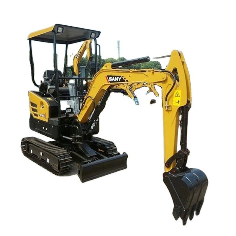 SANY SY16C mini escavadeira de 1 tonelada com bomba hidráulica importada e altura de escavação de 3665 mm