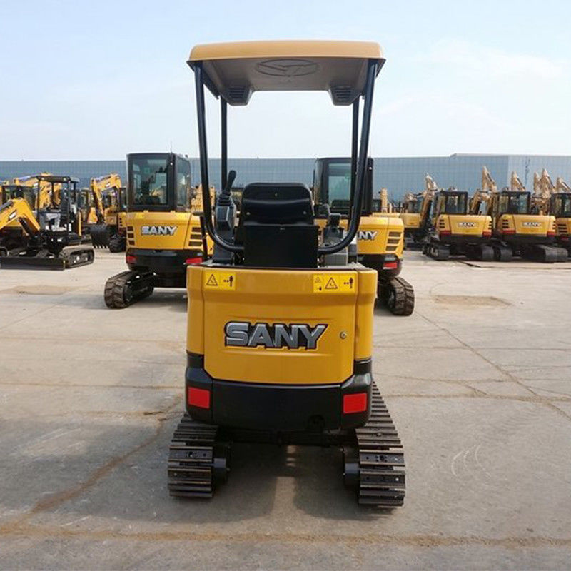 SANY SY16C mini escavadeira de 1 tonelada com bomba hidráulica importada e altura de escavação de 3665 mm
