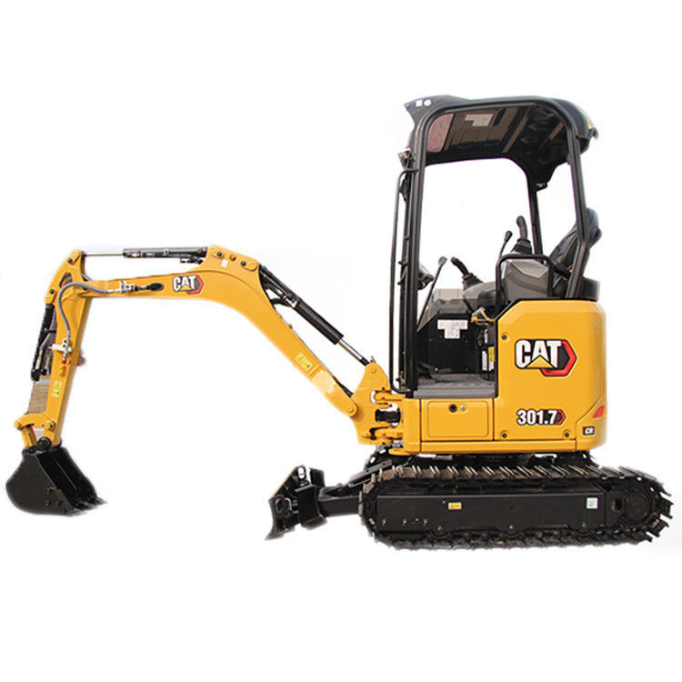 Cat. 301.7CR 2 toneladas Mini Excavadora de rolagem usada com profundidade máxima de escavação de 2350 mm