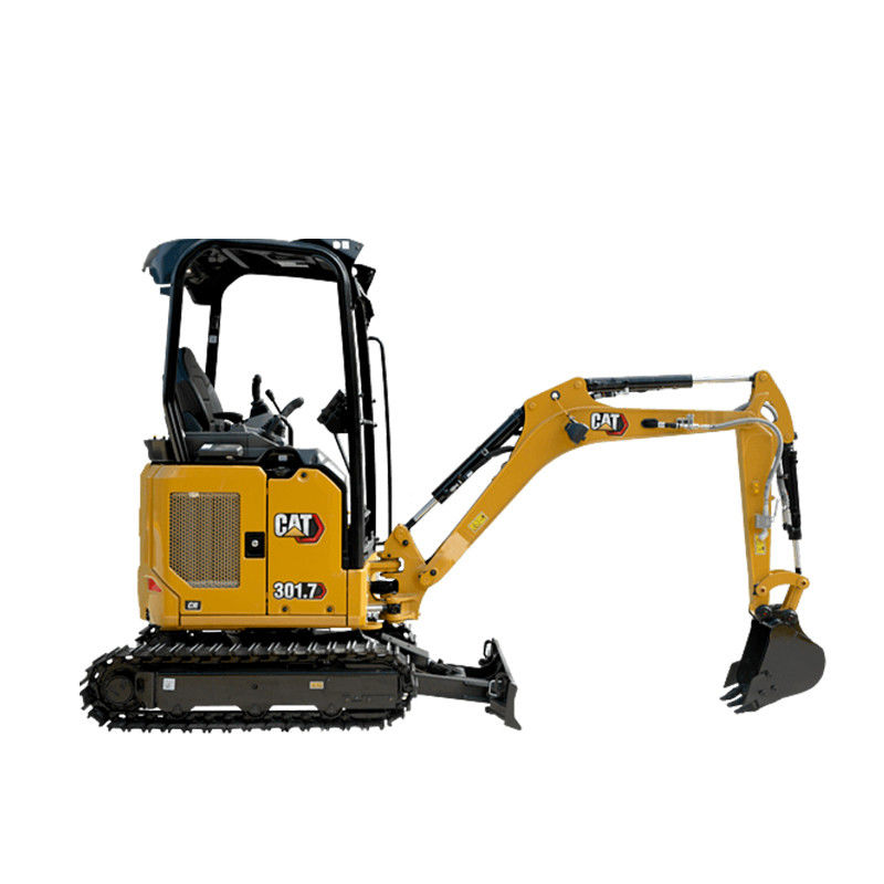 Cat. 301.7CR 2 toneladas Mini Excavadora de rolagem usada com profundidade máxima de escavação de 2350 mm