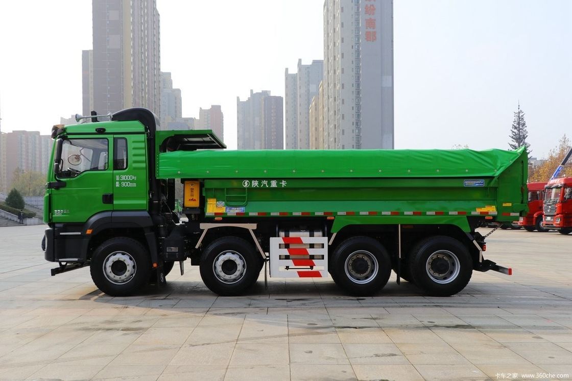 6x4 400HP Shacman Dump Truck com capacidade do motor 8L e 12.00R20 18PR pneus