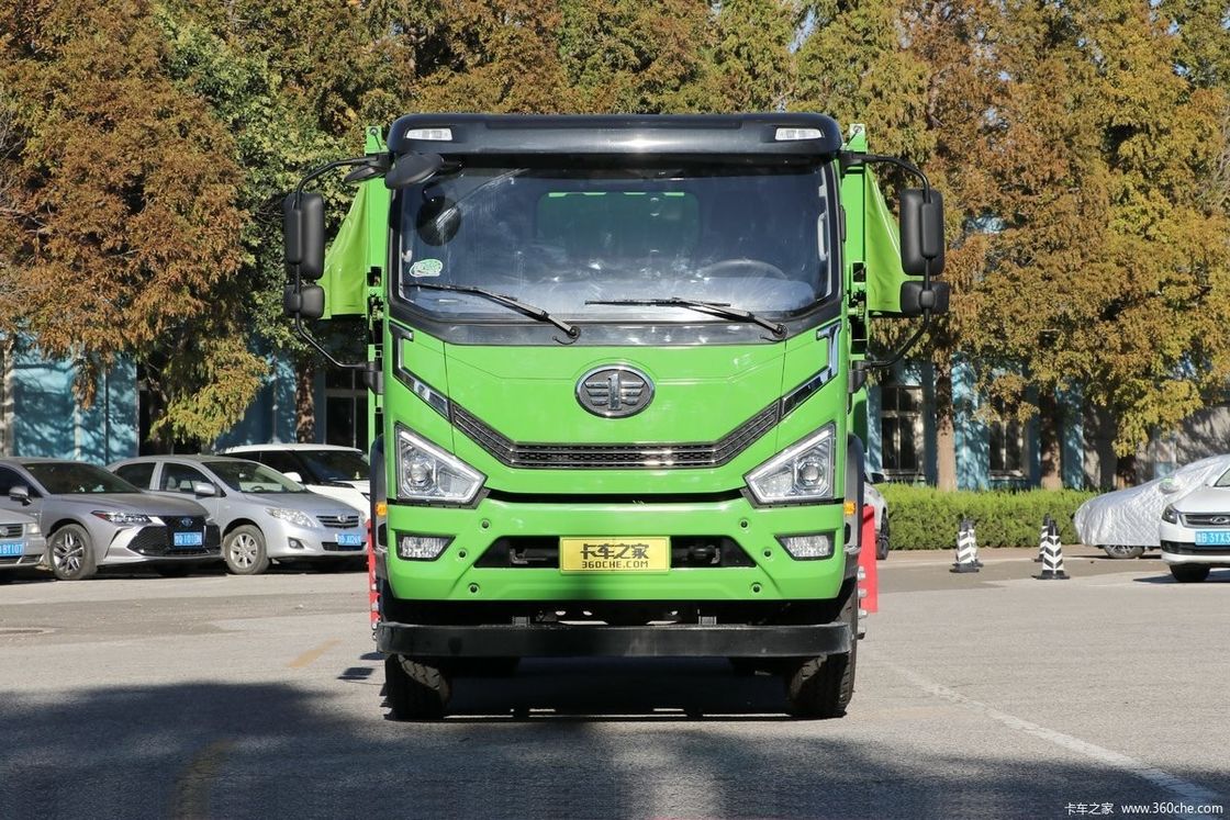 Caminhão de descarga de 200 HP FAW 4x2 com caixa de transmissão manual e tanque de combustível de alta capacidade