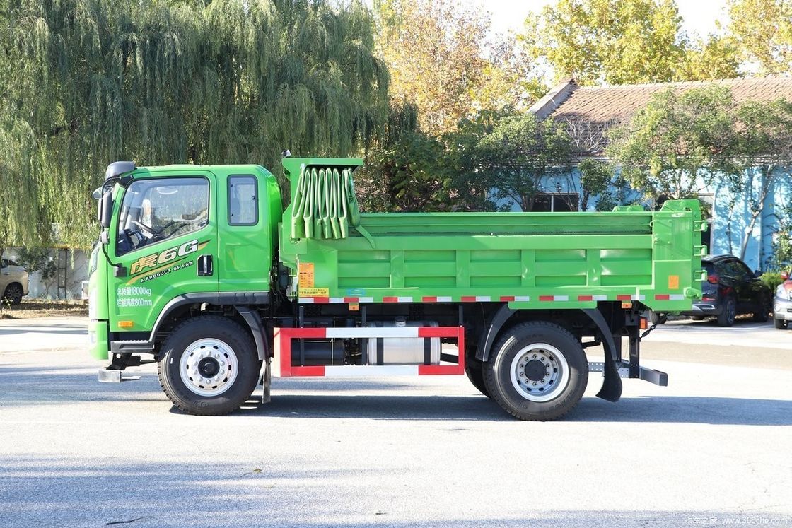 Caminhão de descarga de 200 HP FAW 4x2 com caixa de transmissão manual e tanque de combustível de alta capacidade