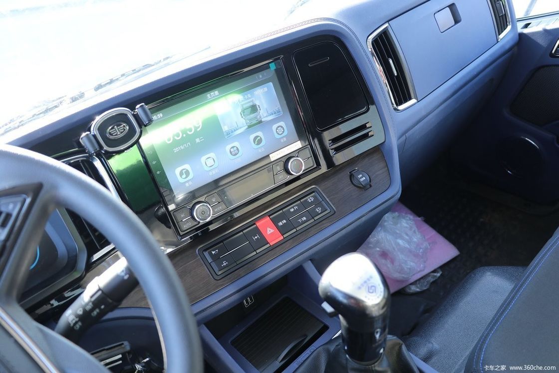 Caminhão de descarga de 200 HP FAW 4x2 com caixa de transmissão manual e tanque de combustível de alta capacidade