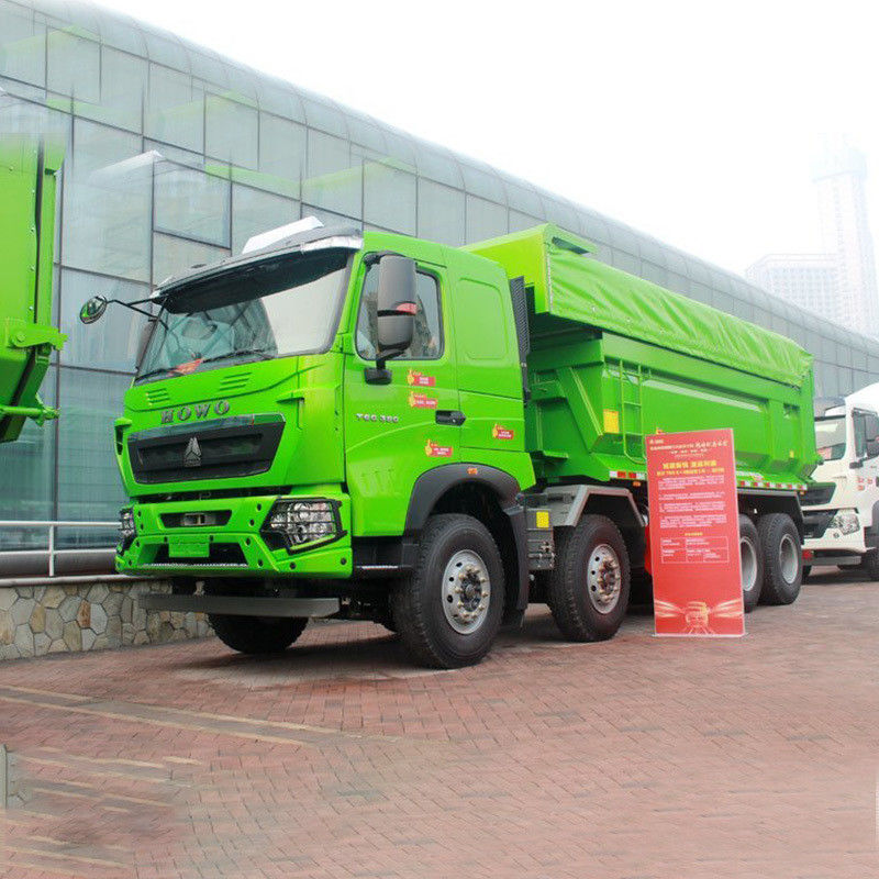 2016-2018 Ano Usado Howo Tipper Truck 8x4 Conduzir camiões sem câmera traseira
