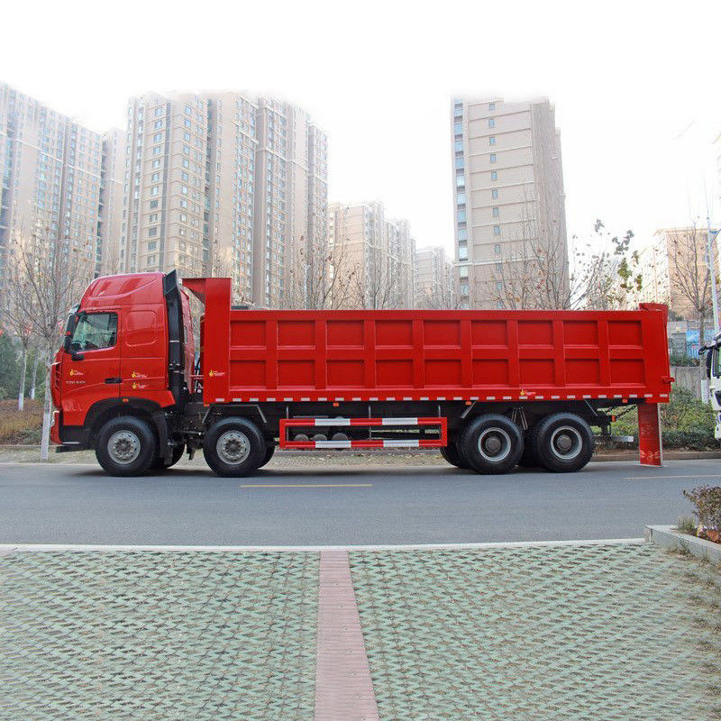 HOWO Sinotruck 8*4 Drive Dump Truck para Engenharia Transporte Ar condicionado manual