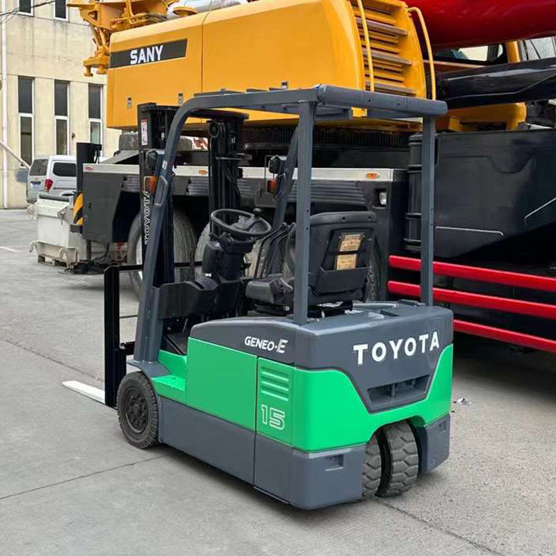Carregamento de empilhadeira elétrica 1.5Ton 1070mm comprimento do enpilhadeiro Toyota usado elevador móvel de enpilhadeira