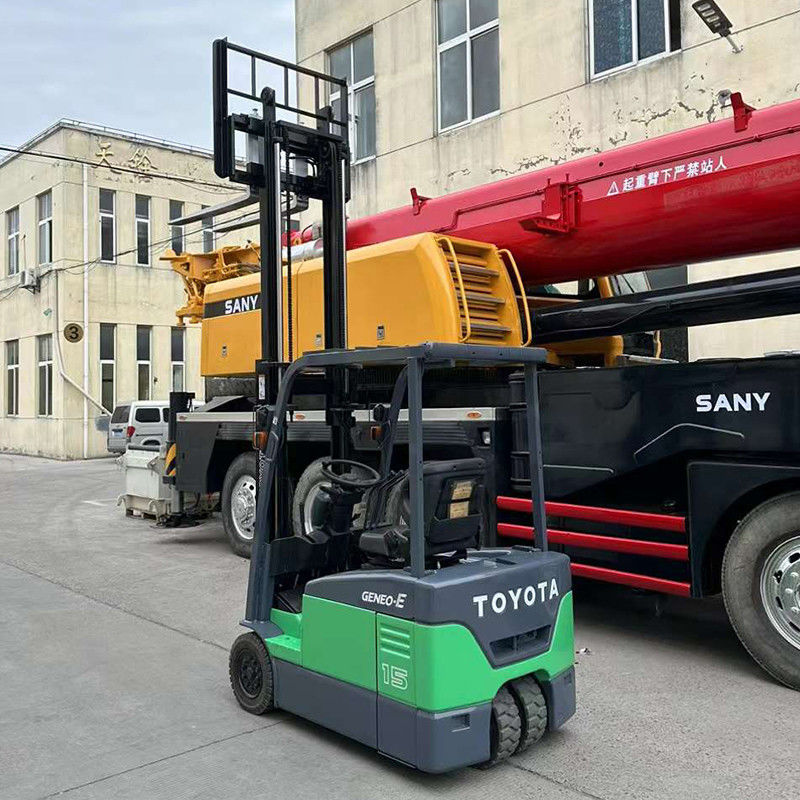 Carregamento de empilhadeira elétrica 1.5Ton 1070mm comprimento do enpilhadeiro Toyota usado elevador móvel de enpilhadeira