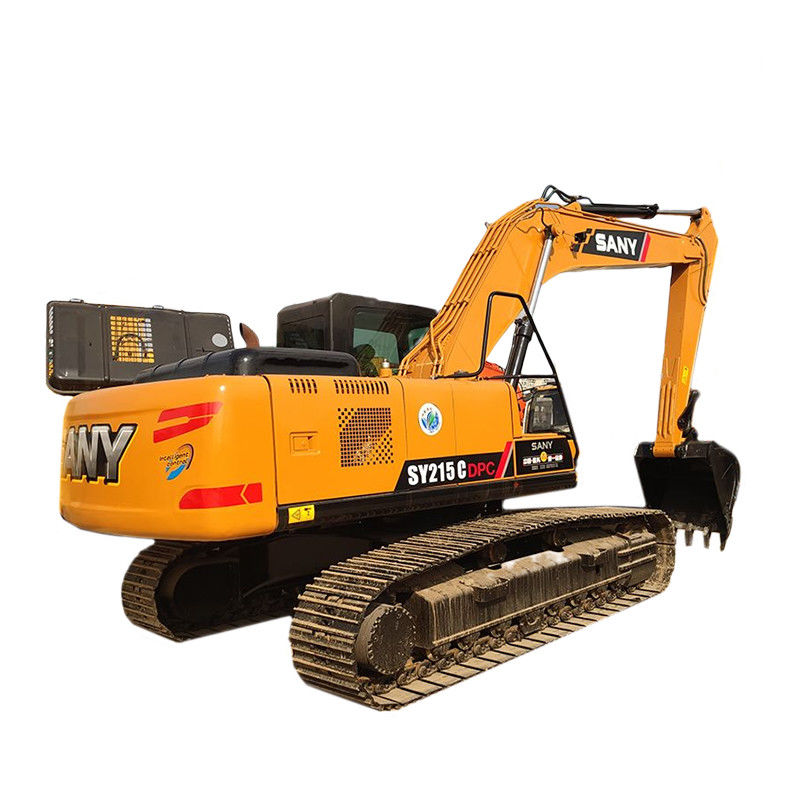 Excavadora Sany SY215c usada de 21,5 toneladas com cor original e deslocamento de 4,9L