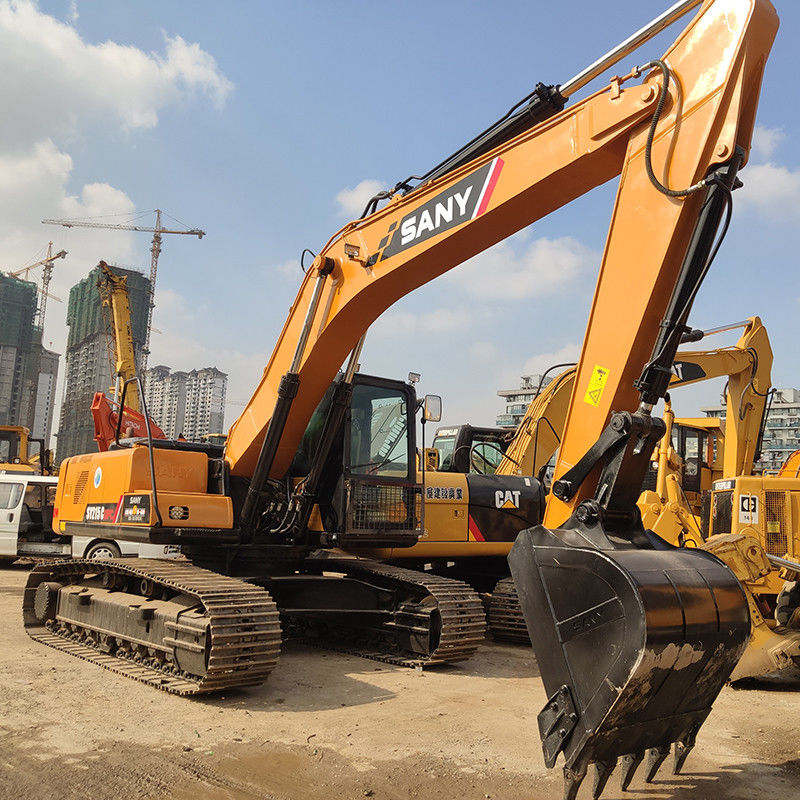 Excavadora Sany SY215c usada de 21,5 toneladas com cor original e deslocamento de 4,9L