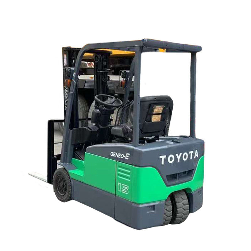 Elevador elétrico de 4 rodas 1 tonelada 1,5 tonelada 2 toneladas Toyota usada com comprimento de garfo de 1070 mm